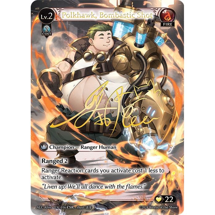 Image for Polkhawk, Bombastic Shot (CSR) (016) (ALC Alter) - Grand Archive TCG