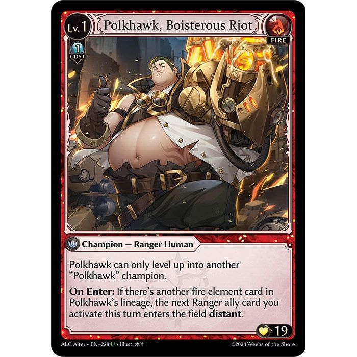 Image for Polkhawk, Boisterous Riot (228) (ALC Alter) - Grand Archive TCG