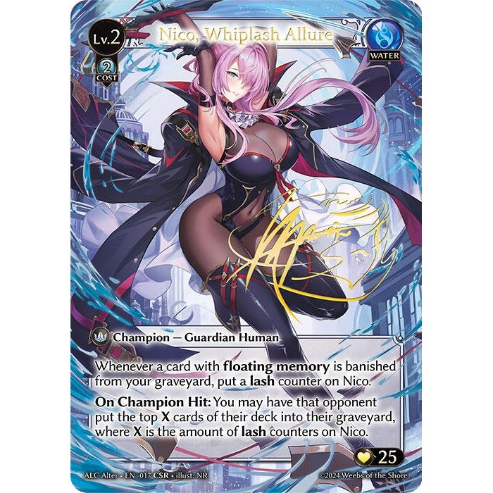 Image for Nico, Whiplash Allure (CSR) (017) (ALC Alter) - Grand Archive TCG