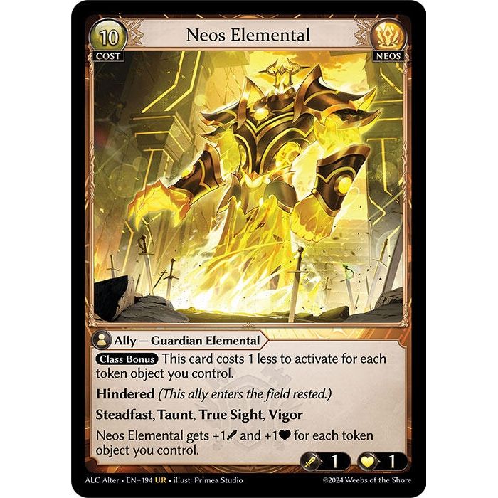 Image for Neos Elemental (194) (ALC Alter) - Grand Archive TCG
