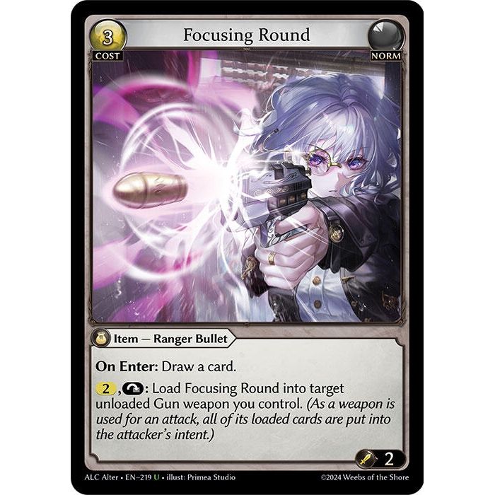 Image for Focusing Round (219) (ALC Alter) - Grand Archive TCG