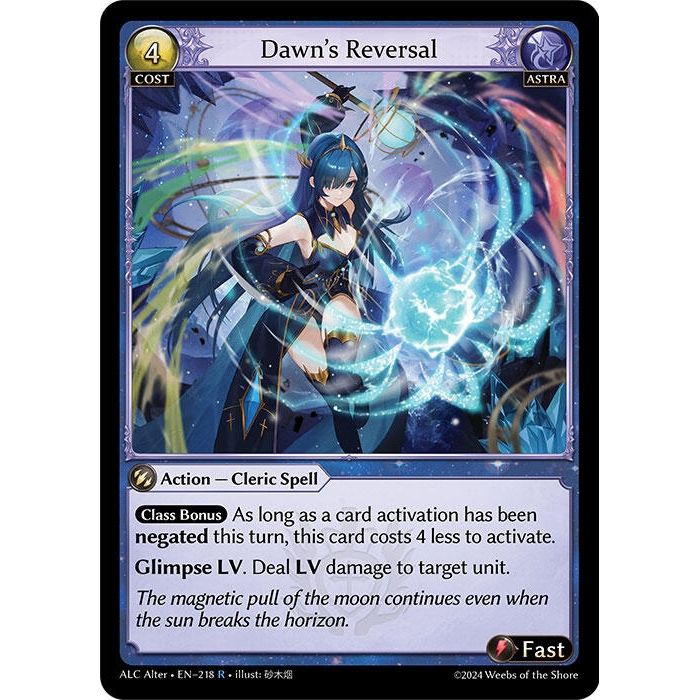 Image for Dawn's Reversal (218) (ALC Alter) - Grand Archive TCG