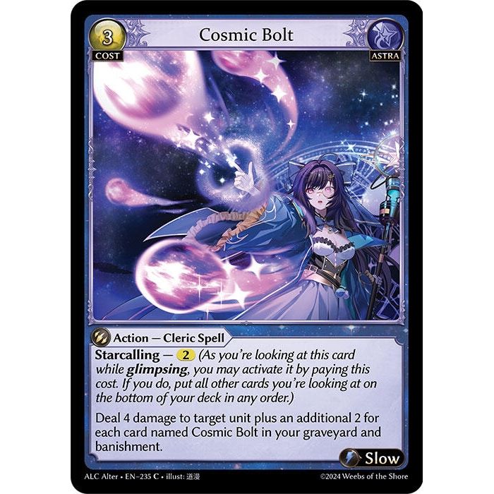 Image for Cosmic Bolt (235) (ALC Alter) - Grand Archive TCG
