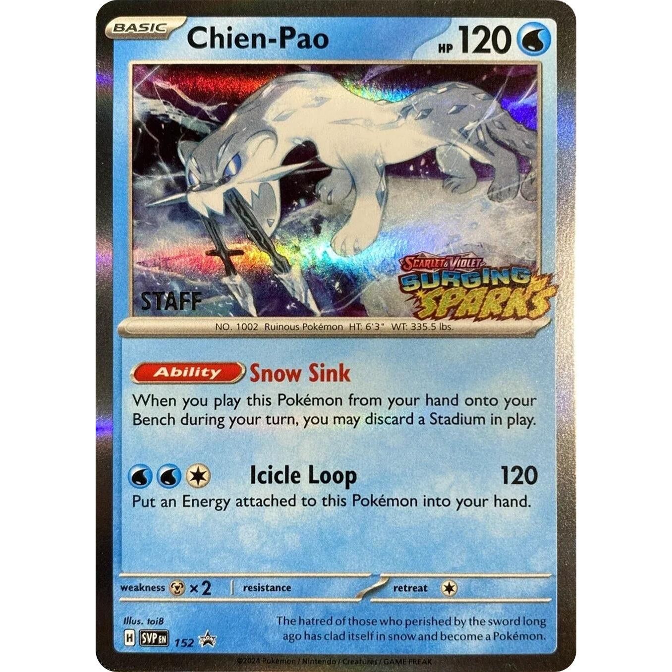 Image for Chien-Pao - 152 (Staff) (152) (SVP) - Pokemon