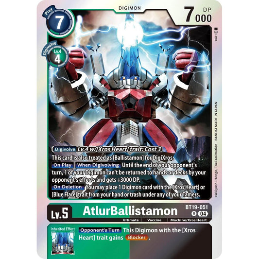Image for AtlurBallistamon (BT19-051 R) (BT19-20) - Digimon Card Game