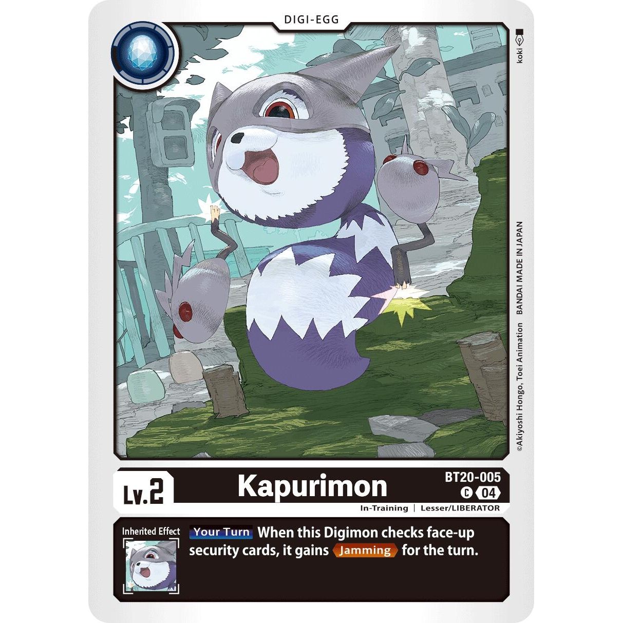 Image for Kapurimon (BT20-005 C) (BT19-20) - Digimon Card Game