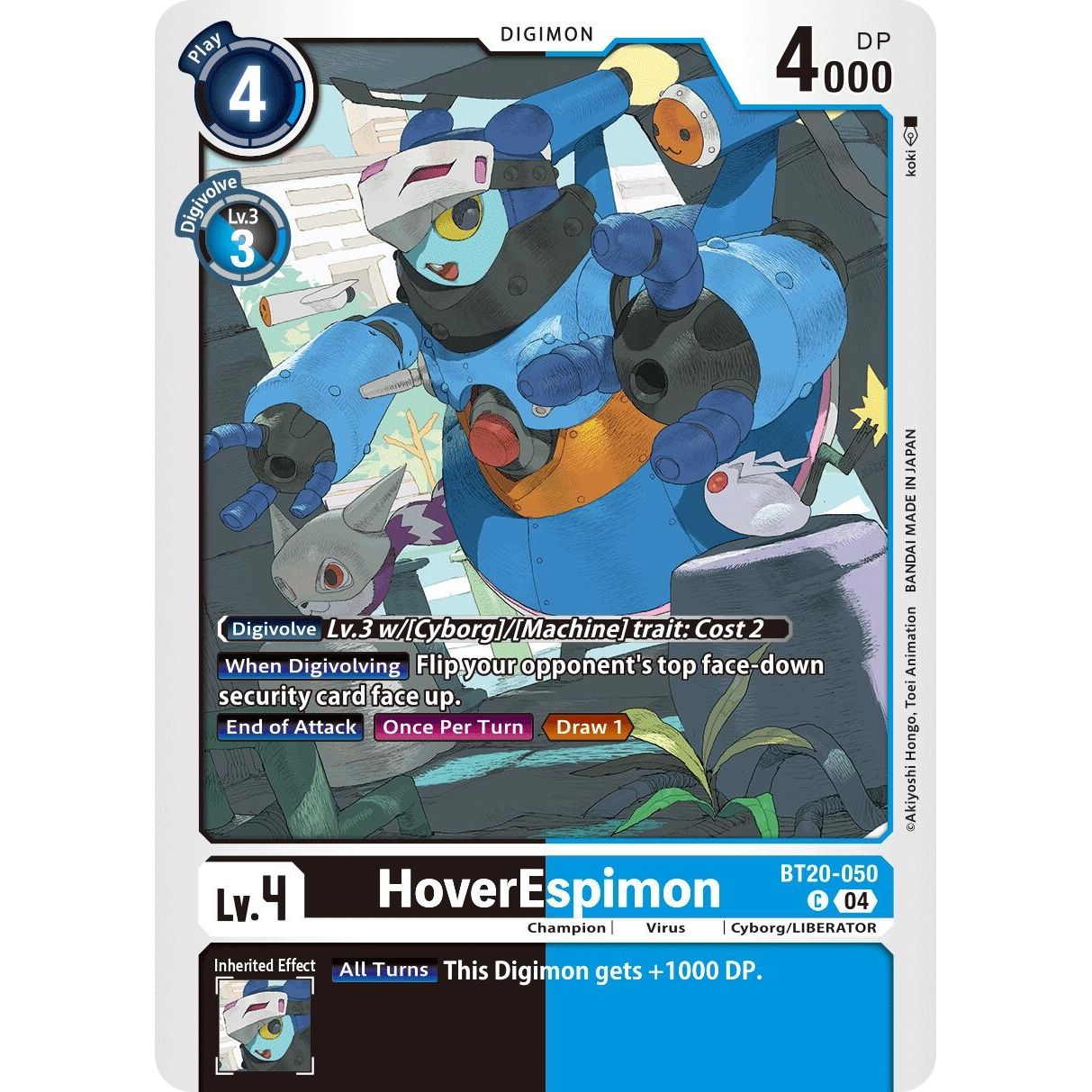 Image for HoverEspimon (BT20-050 C) (BT19-20) - Digimon Card Game