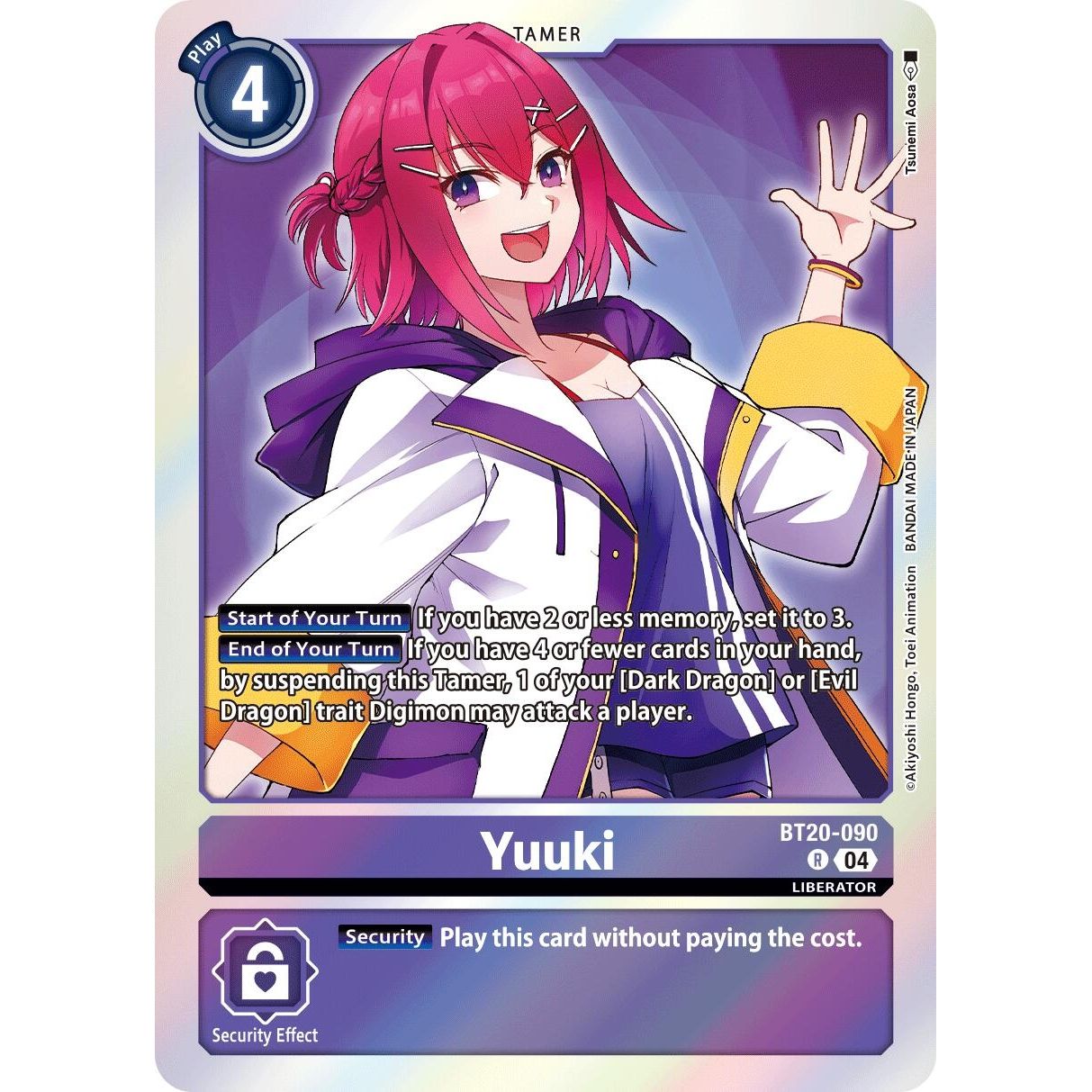 Image for Yuuki (BT20-090 R) (BT19-20) - Digimon Card Game