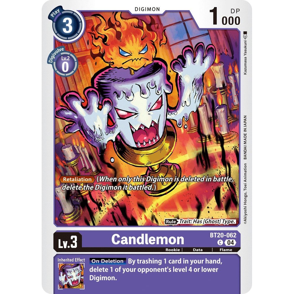 Image for Candlemon - BT20-062 (BT20-062 C) (BT19-20) - Digimon Card Game