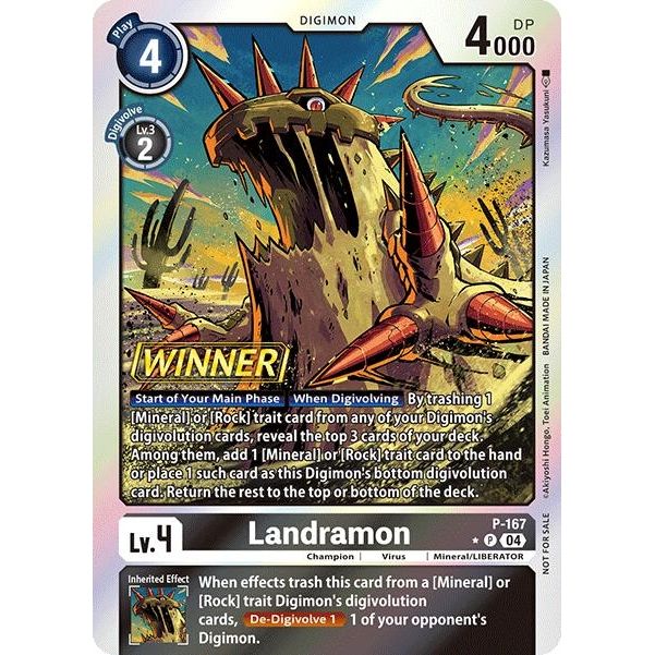 Image for Landramon (Store Tournament 2025 Vol.1 Winner Pack) (P-167 P) (D-PR) - Digimon Card Game