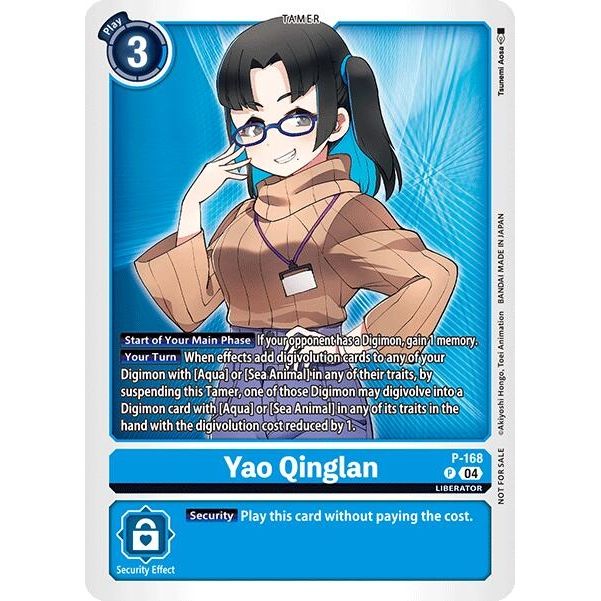 Image for Yao Qinglan (Store Tournament 2025 Vol.1 Participation Pack) (P-168 P) (D-PR) - Digimon Card Game
