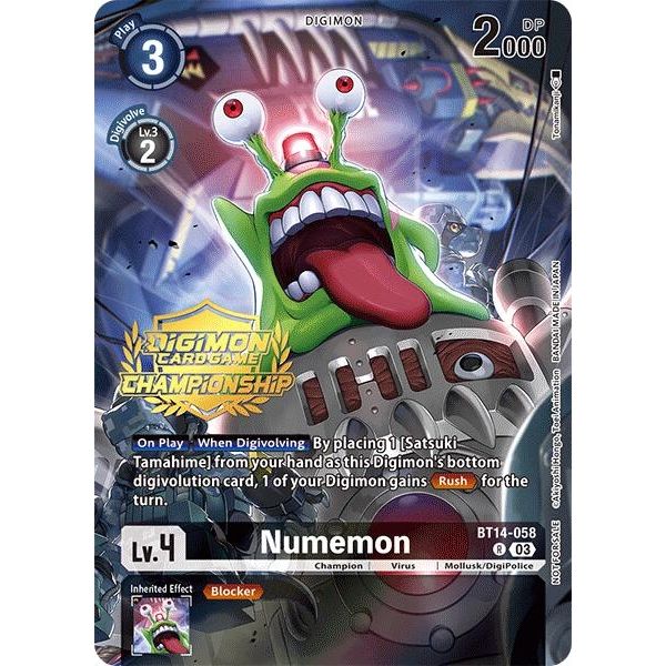 Image for Numemon (Championship 2024 Tamers Pack) (BT14-058 R) (BT14) - Digimon Card Game