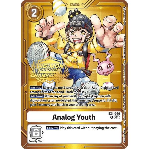 Image for Analog Youth (Championship 2024 Tamers Pack) (EX1-066 R) (EX01) - Digimon Card Game