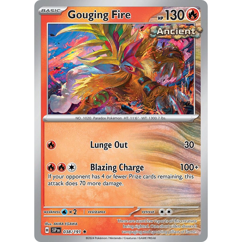 Image for Gouging Fire (038/191) (PR) - Pokemon