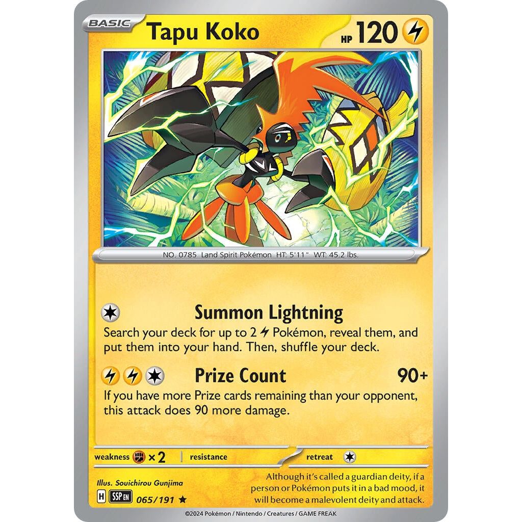 Image for Tapu Koko (065/191) (PR) - Pokemon