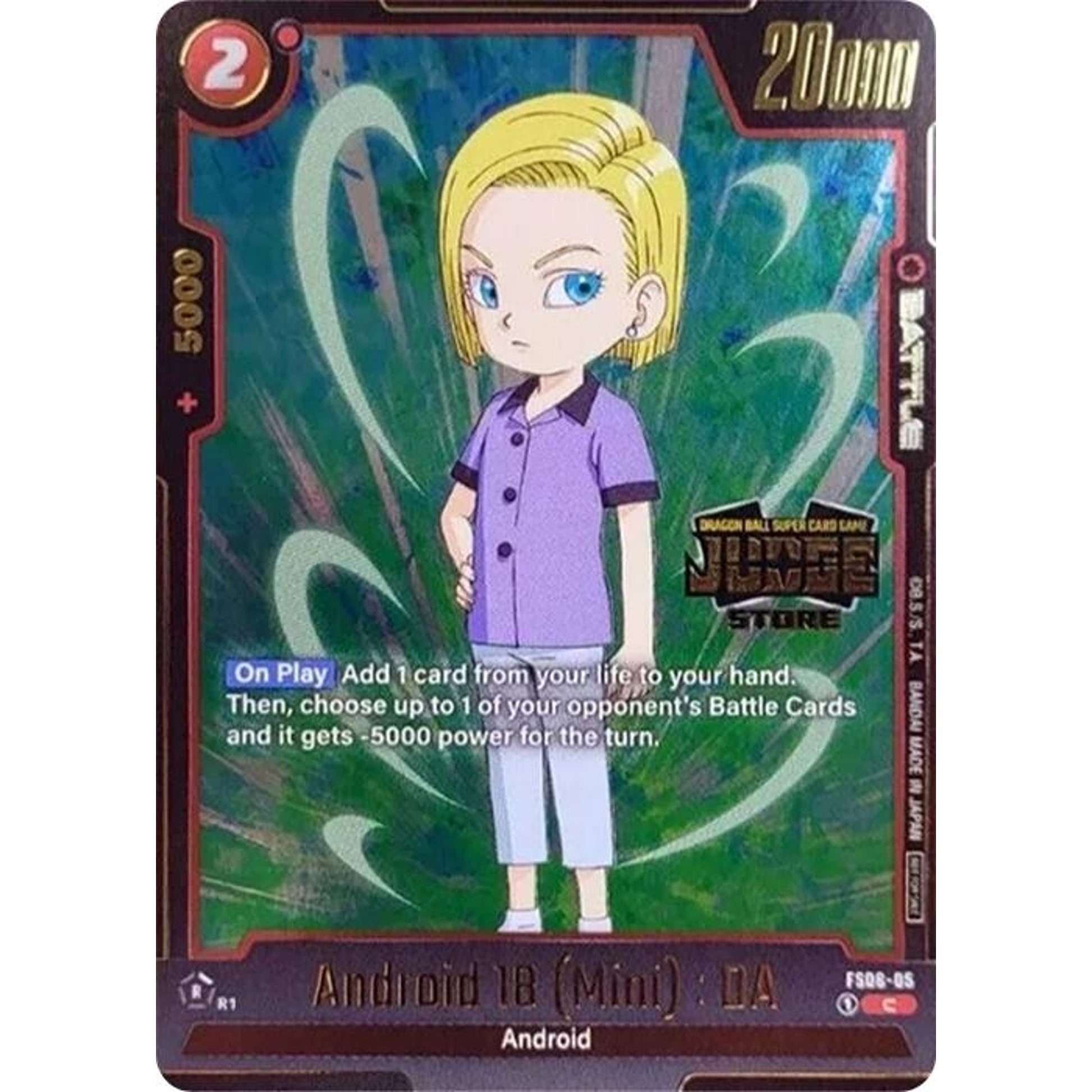 Image for Android 18 (Mini) : DA (Judge Pack (Store Judge) 03) (FS06-05) (DBSFW_TPR) - Dragon Ball Super: Fusion World