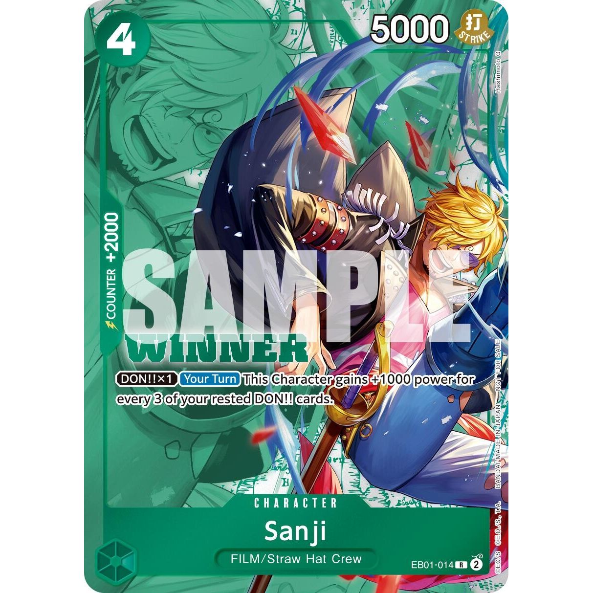 Image for Sanji (Winner Pack 2025 Vol. 1) (EB01-014) (OP-PR) - One Piece Card Game