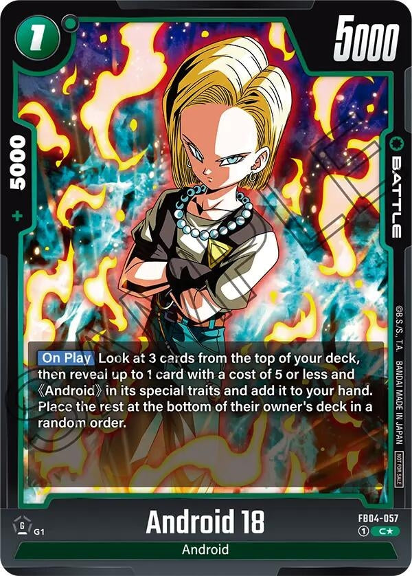 Image for Android 18 (Tournament Pack 05) (FB04-057) (DBSFW_TPR) - Dragon Ball Super: Fusion World
