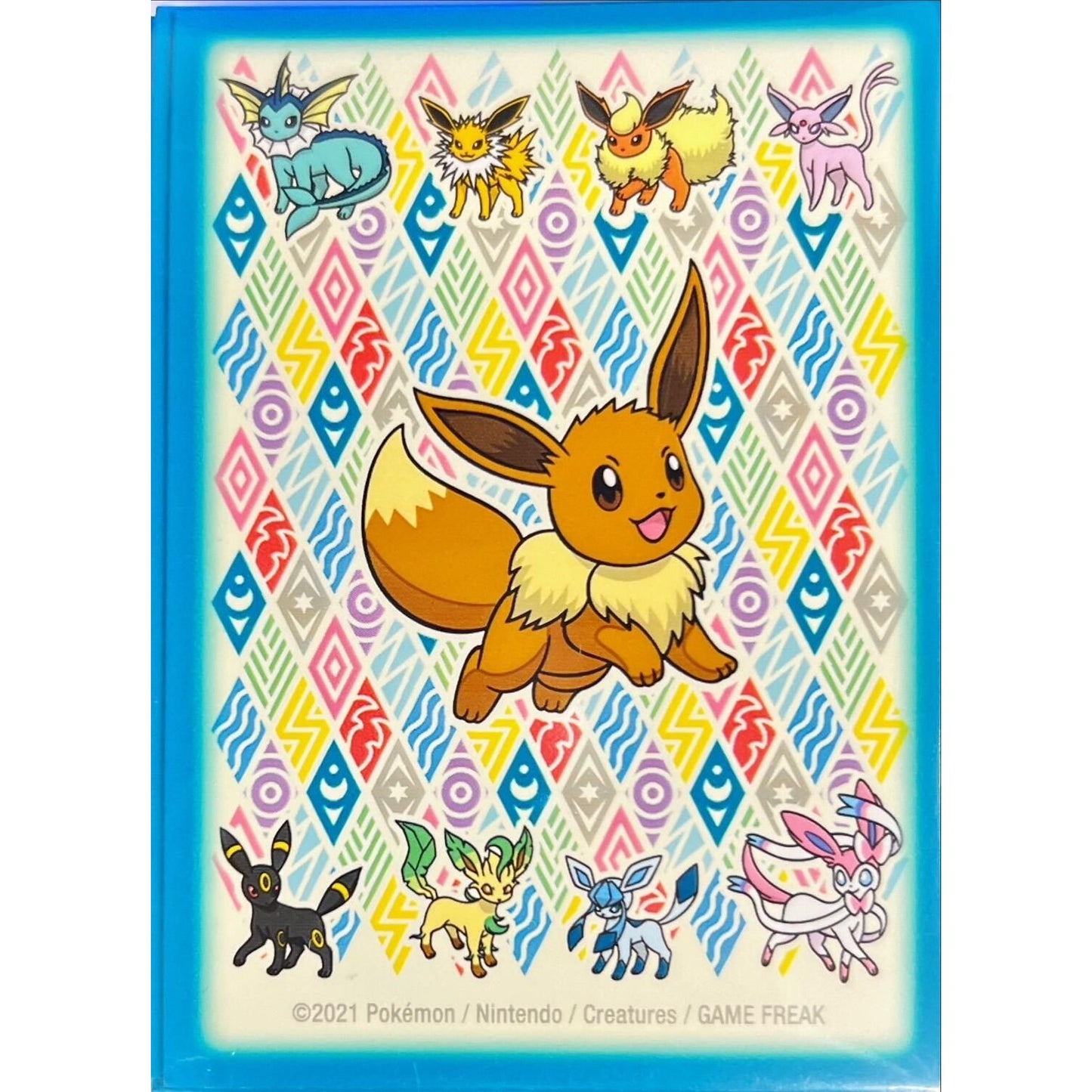 Image for Pokemon TCG: Eevee Prismatic Card Sleeves (Blue Frame) (65-Pack) - Card Sleeves