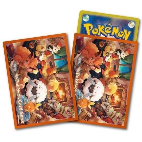 Image for Pokemon TCG: Pokemon Center Japan Exclusive Card Sleeves Warm and Cozy -  (64-Pack) - Card Sleeves