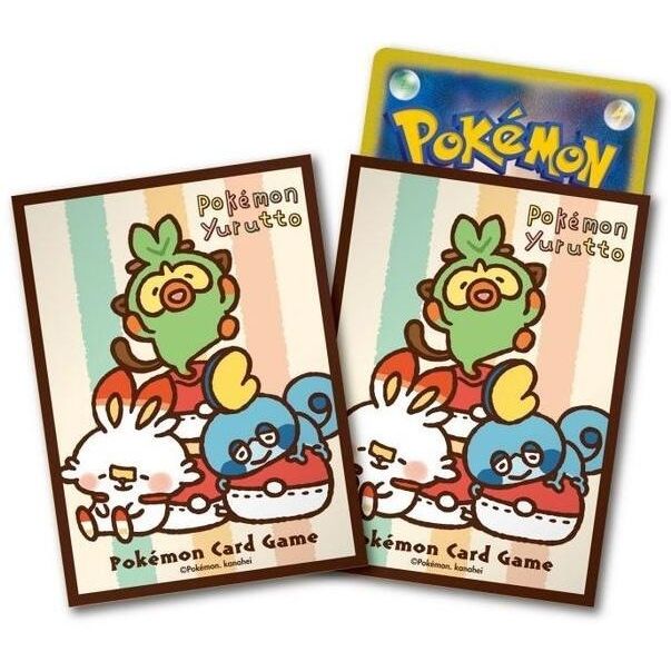 Image for Pokemon TCG: Pokemon Center Japan Exclusive Card Sleeves Pokemon Yurutto Chilling with Cushions -  (64-Pack) - Card Sleeves