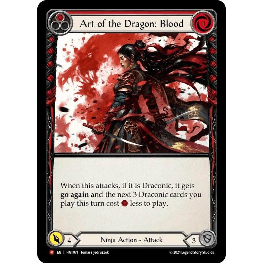 Image for Art of the Dragon: Blood (HNT071) - Flesh and Blood TCG