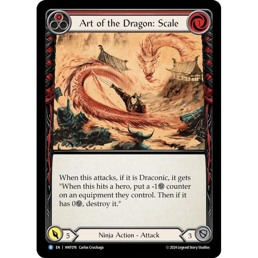 Image for Art of the Dragon: Scale (HNT076) - Flesh and Blood TCG