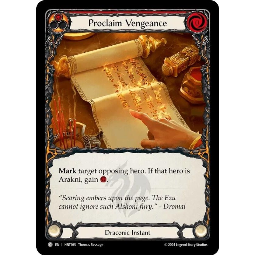 Image for Proclaim Vengeance (HNT165) - Flesh and Blood TCG