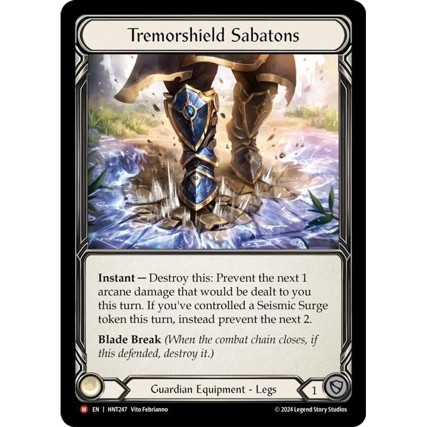 Image for Tremorshield Sabatons (HNT247) - Flesh and Blood TCG