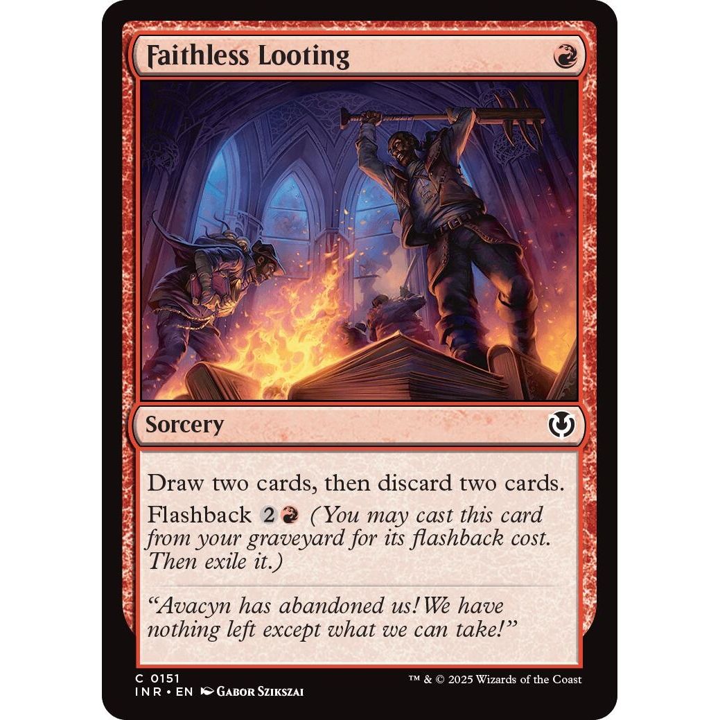 Image for Faithless Looting (151) (INR) - Magic: The Gathering