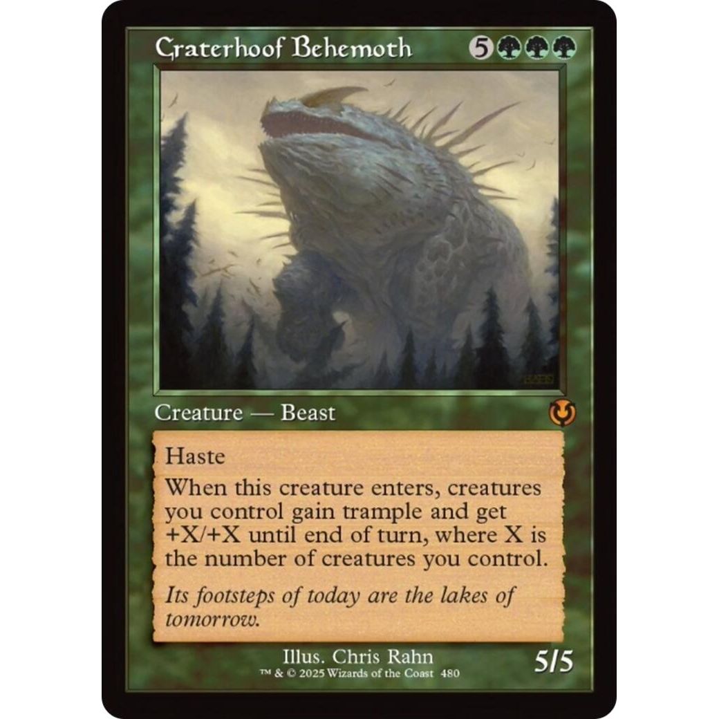 Image for Craterhoof Behemoth (Retro Frame) (480) (INR) - Magic: The Gathering