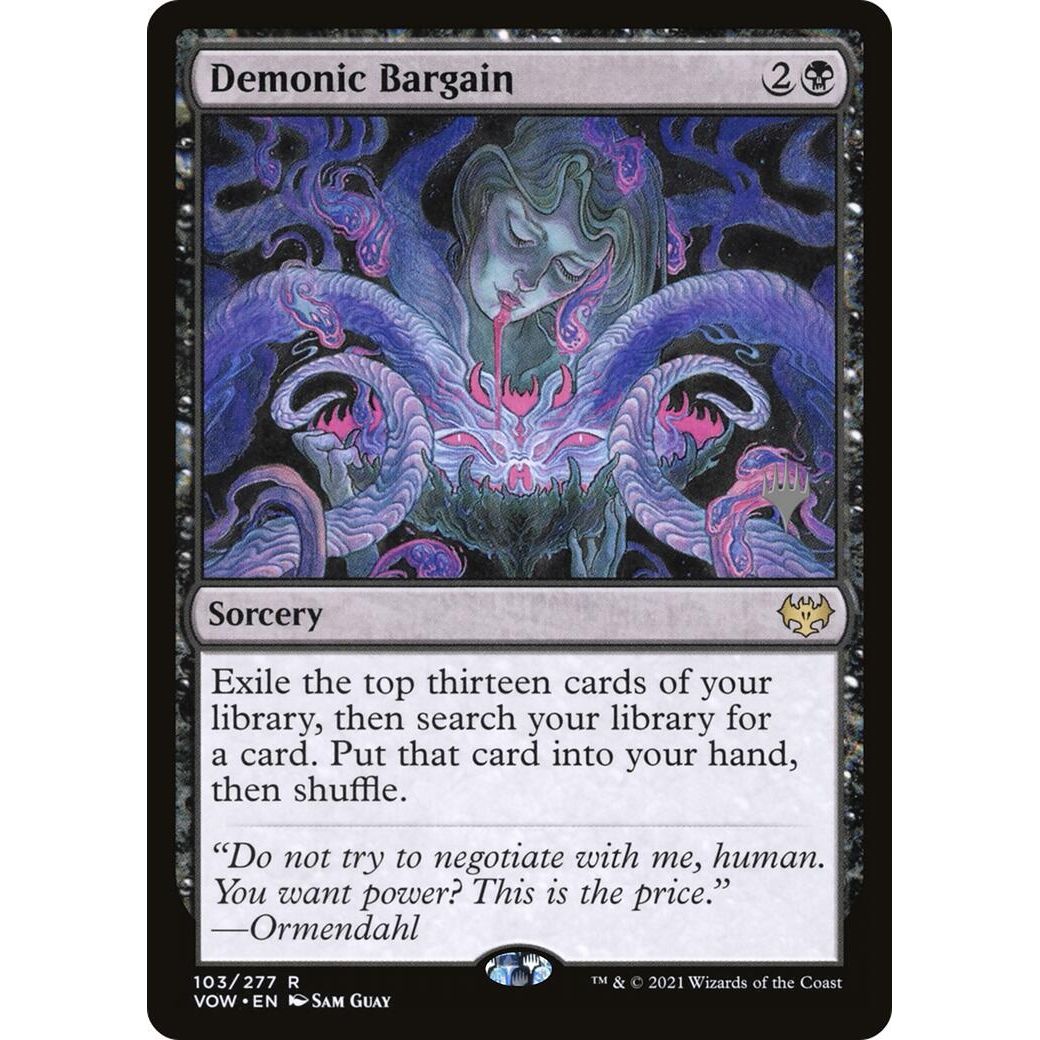 Image for Demonic Bargain (103) (PPDSK) - Magic: The Gathering
