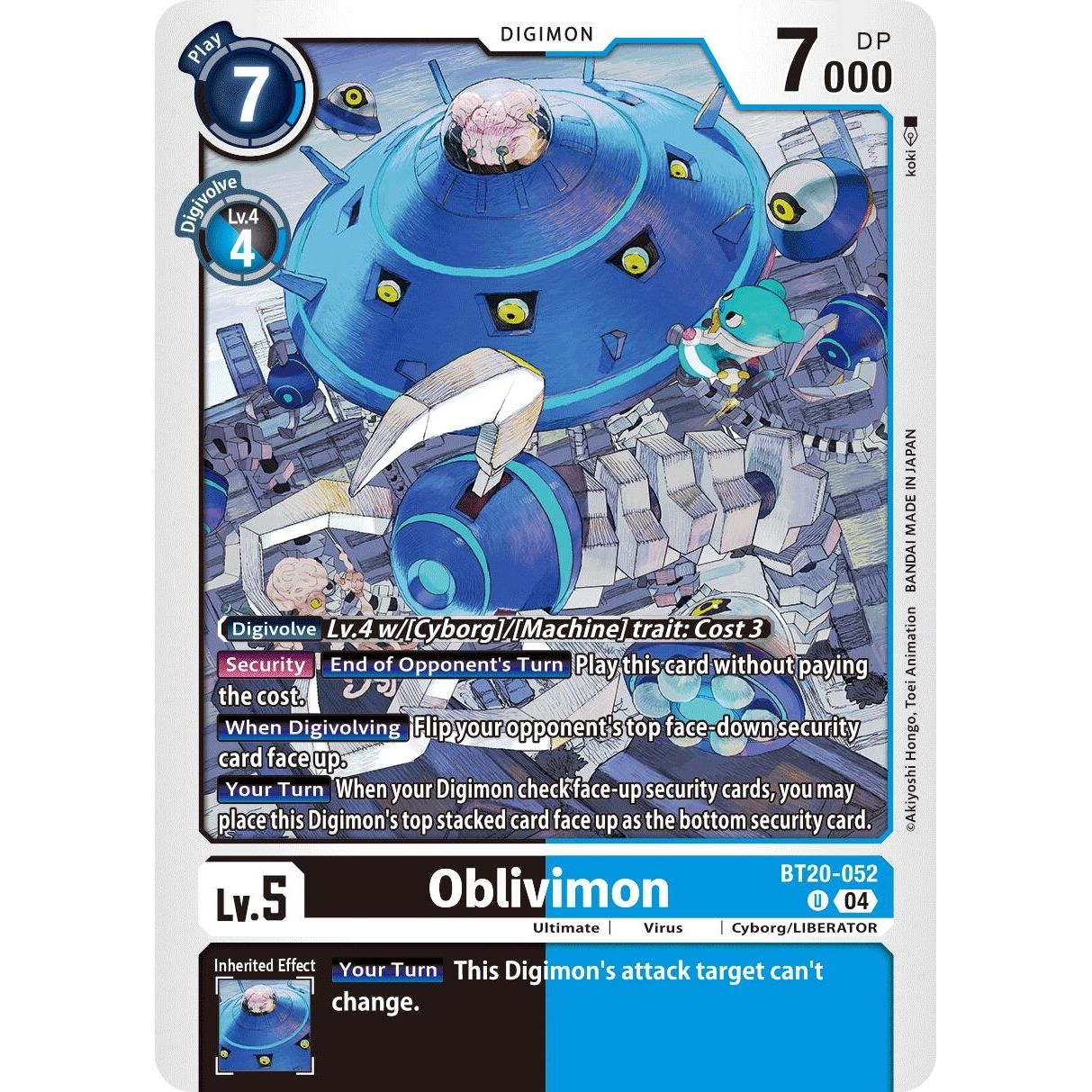 Image for Oblivimon (BT20-052 U) (BT19-20) - Digimon Card Game