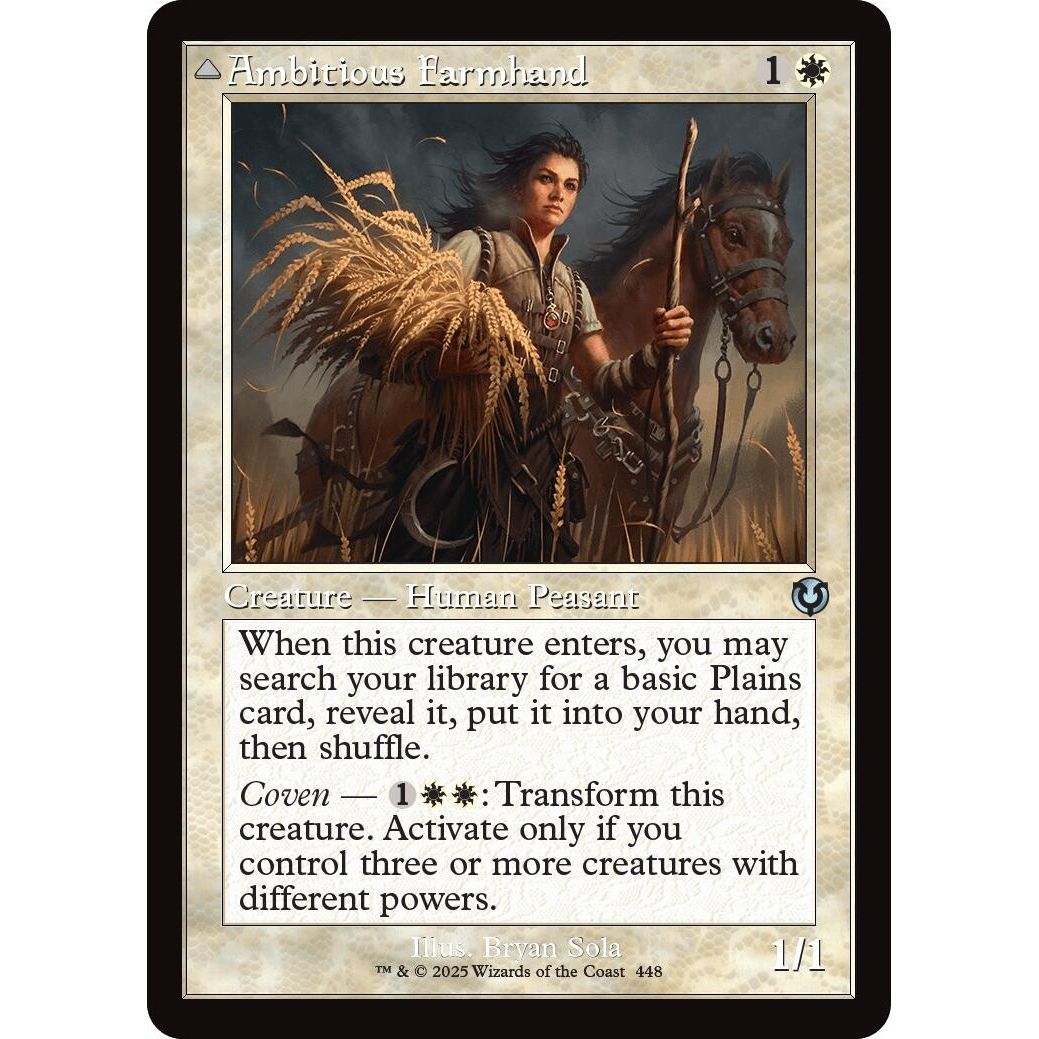 Image for Ambitious Farmhand (Retro Frame) (448) (INR) - Magic: The Gathering