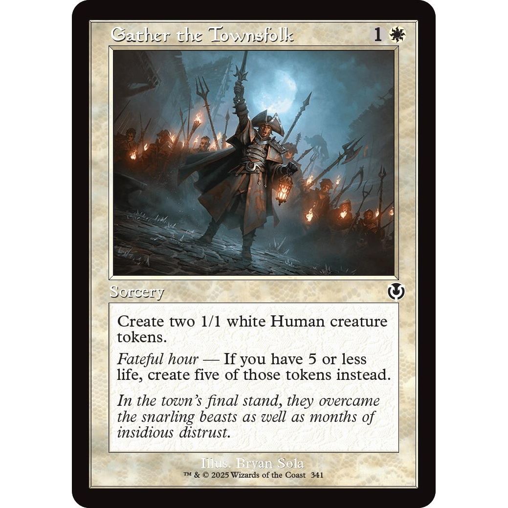 Image for Gather the Townsfolk (Retro Frame) (341) (INR) - Magic: The Gathering