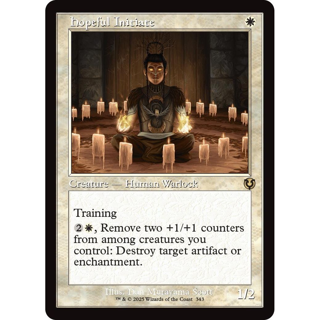 Image for Hopeful Initiate (Retro Frame) (343) (INR) - Magic: The Gathering