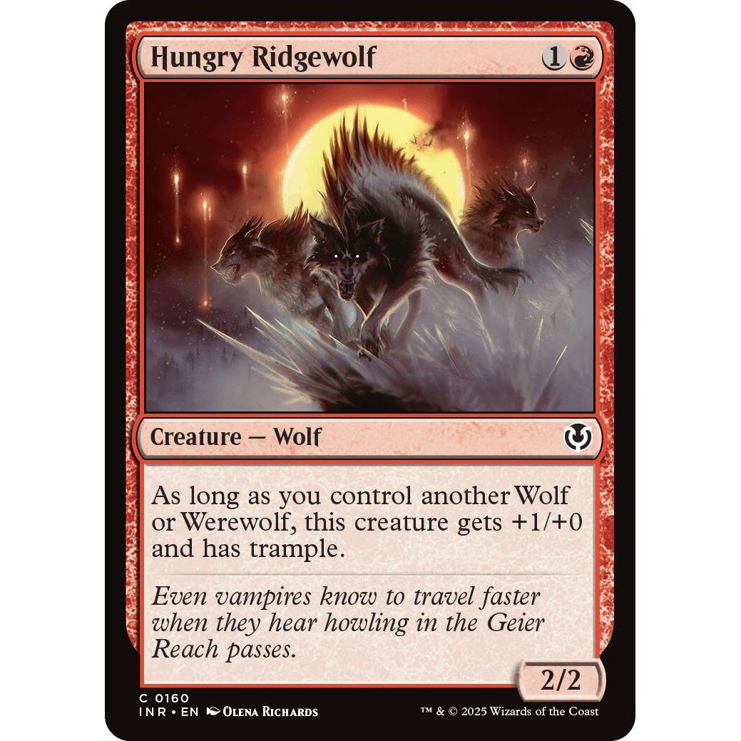Image for Hungry Ridgewolf (160) (INR) - Magic: The Gathering