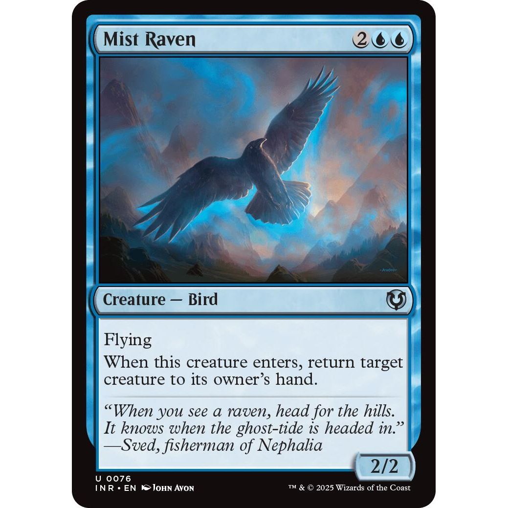 Image for Mist Raven (76) (INR) - Magic: The Gathering
