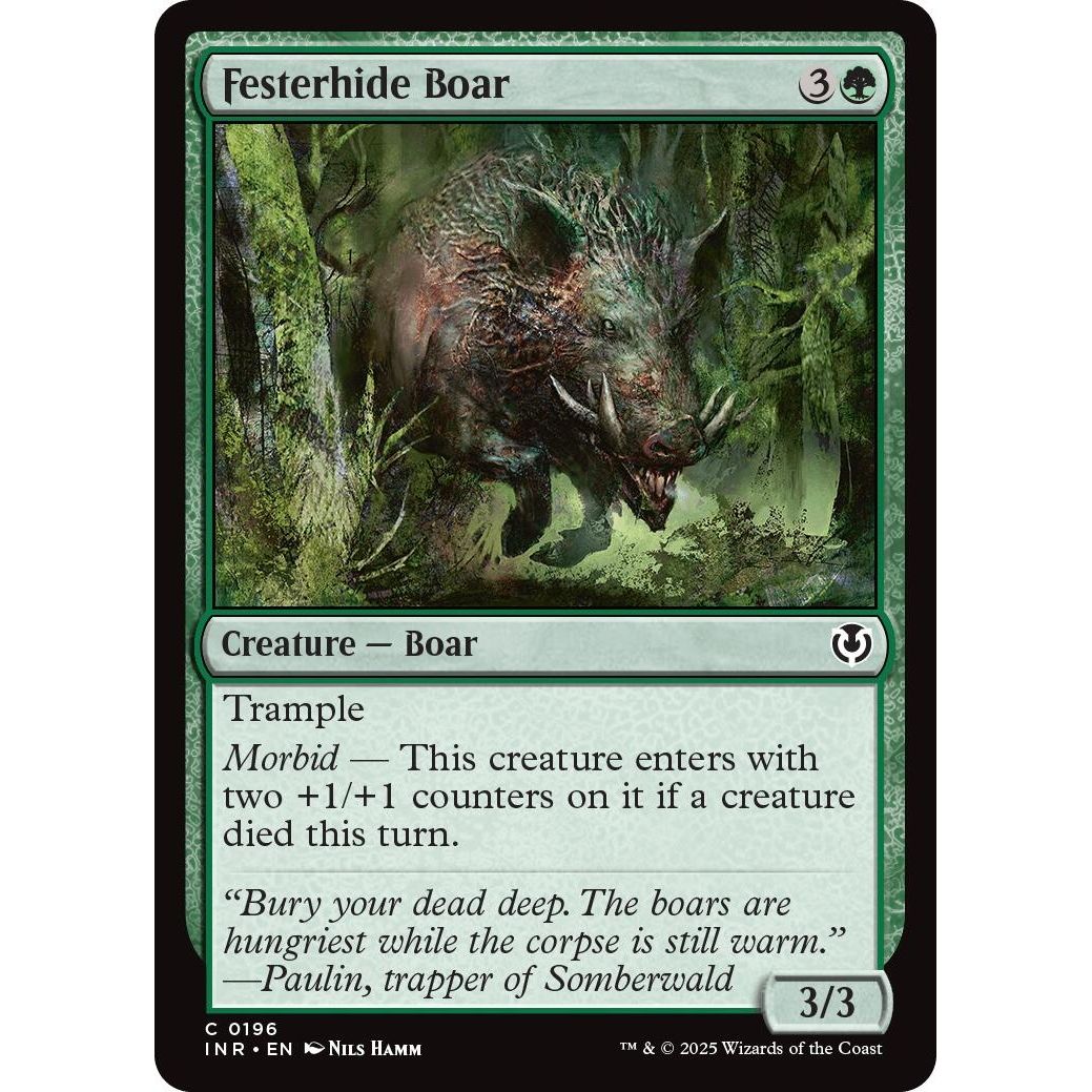 Image for Festerhide Boar (196) (INR) - Magic: The Gathering