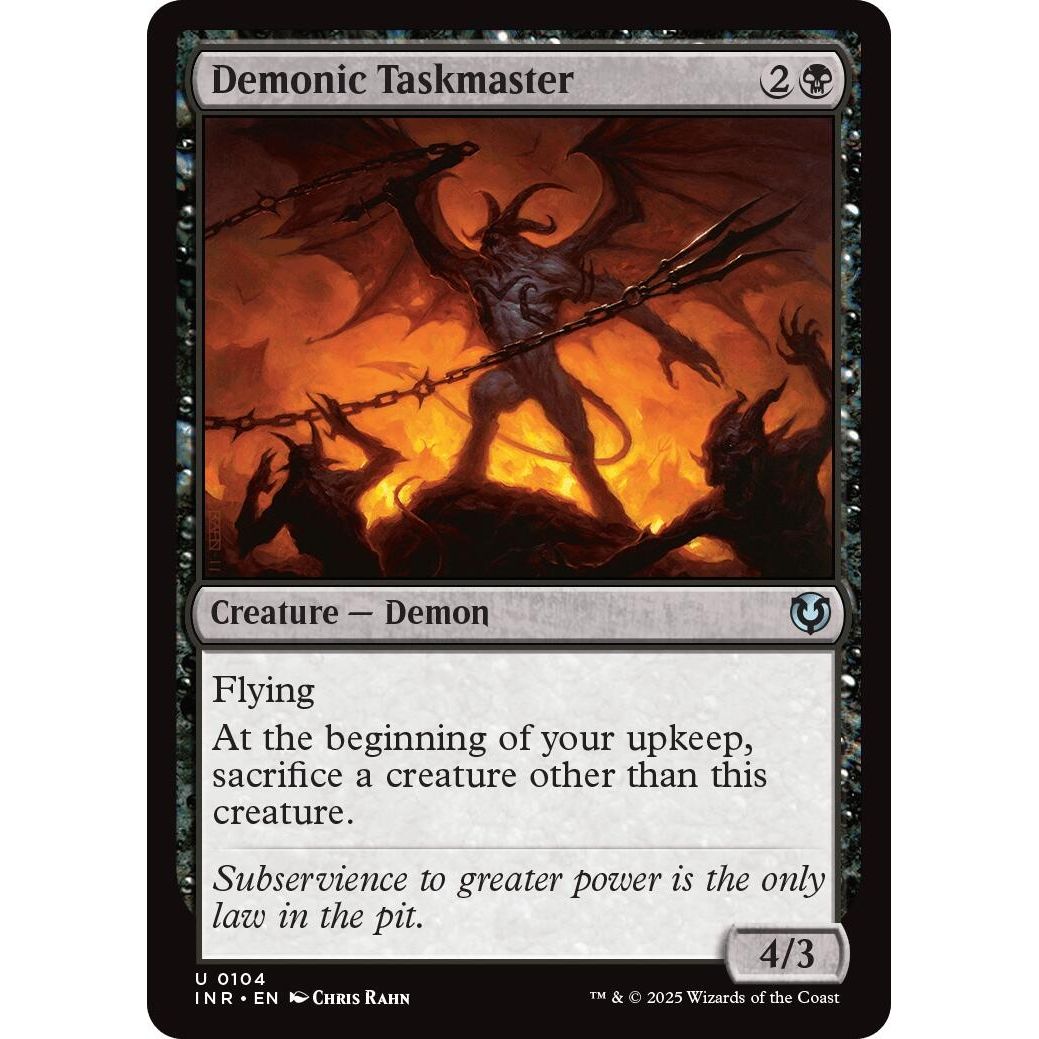 Image for Demonic Taskmaster (104) (INR) - Magic: The Gathering