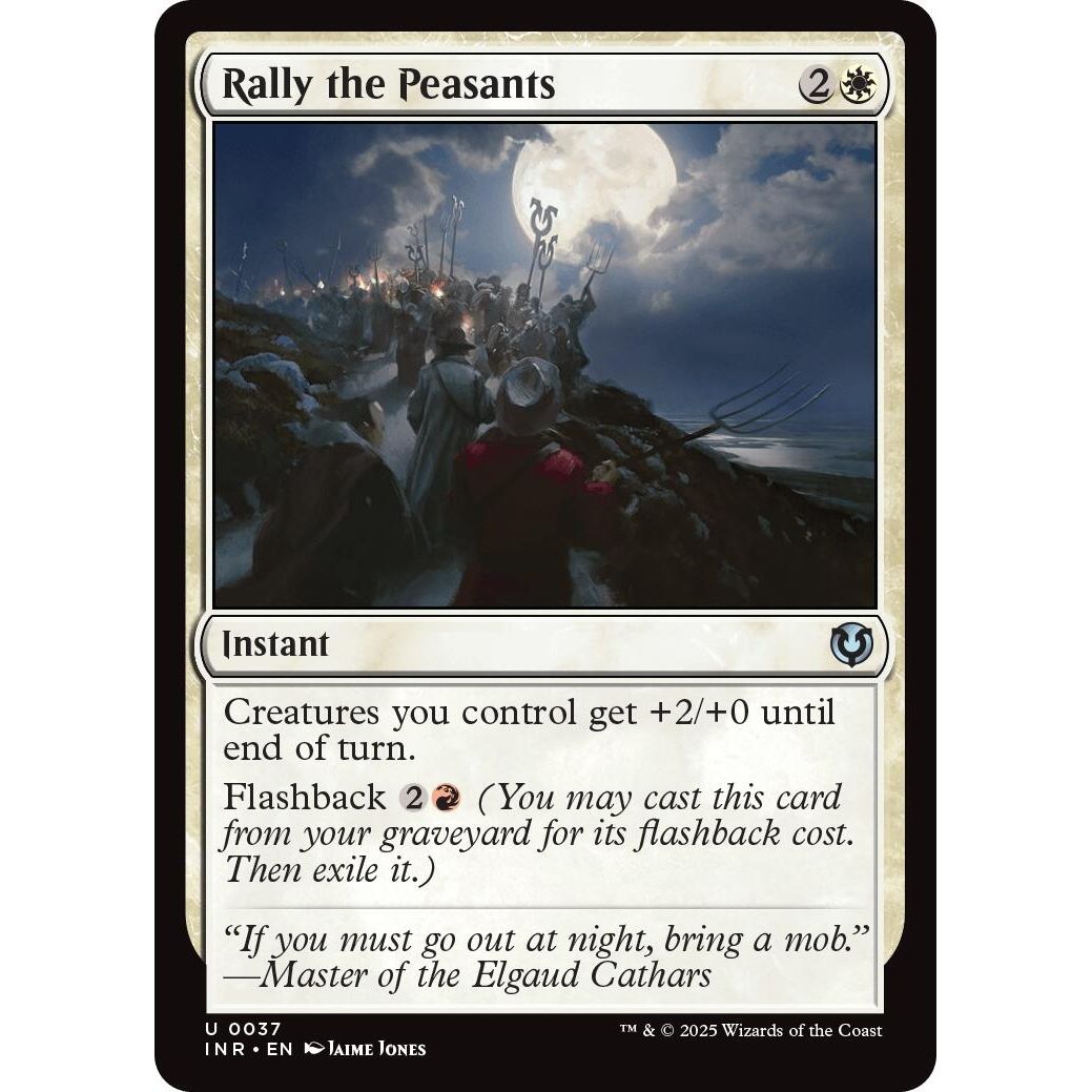 Image for Rally the Peasants (37) (INR) - Magic: The Gathering