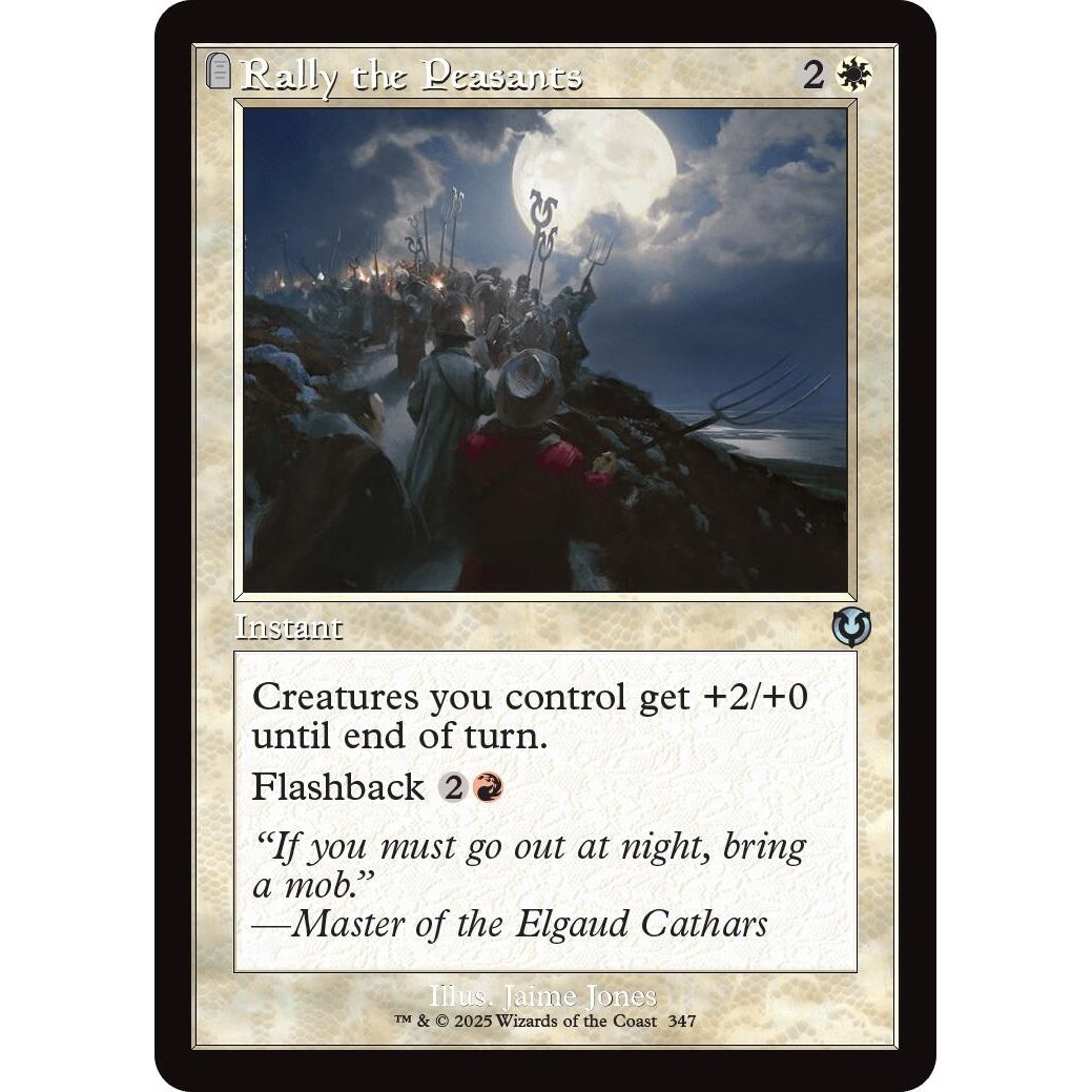 Image for Rally the Peasants (Retro Frame) (347) (INR) - Magic: The Gathering
