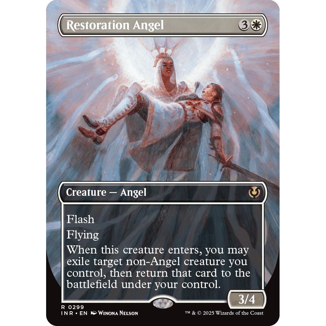 Image for Restoration Angel (Borderless) (299) (INR) - Magic: The Gathering