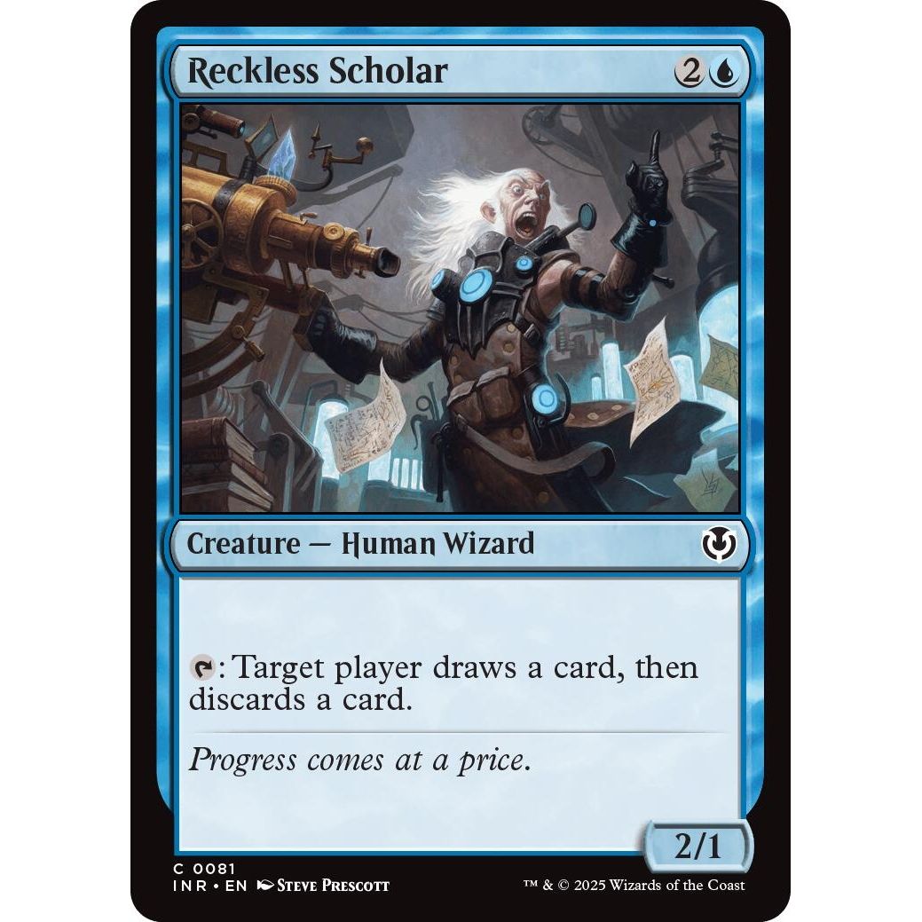 Image for Reckless Scholar (81) (INR) - Magic: The Gathering