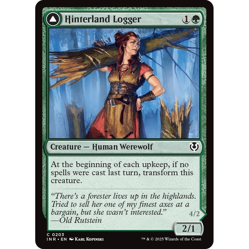 Image for Hinterland Logger (203) (INR) - Magic: The Gathering