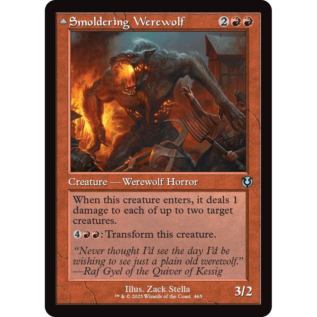 Image for Smoldering Werewolf (Retro Frame) (465) (INR) - Magic: The Gathering