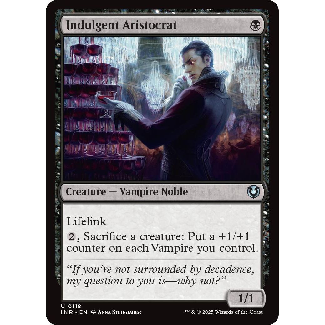 Image for Indulgent Aristocrat (118) (INR) - Magic: The Gathering