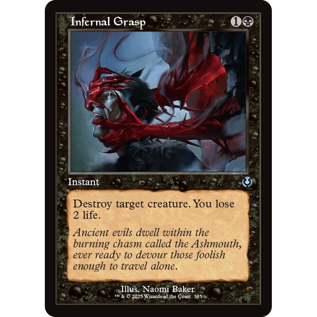 Image for Infernal Grasp (Retro Frame) (385) (INR) - Magic: The Gathering
