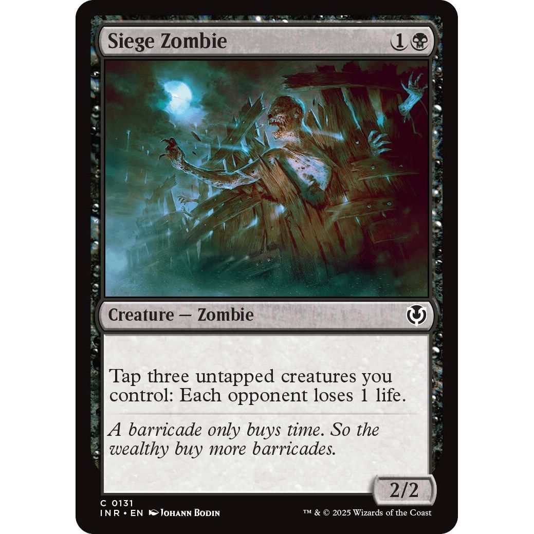 Image for Siege Zombie (131) (INR) - Magic: The Gathering