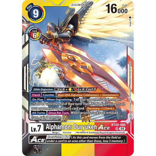 Image for Alphamon: Ouryuken ACE (BT20-060 SR) (BT19-20) - Digimon Card Game